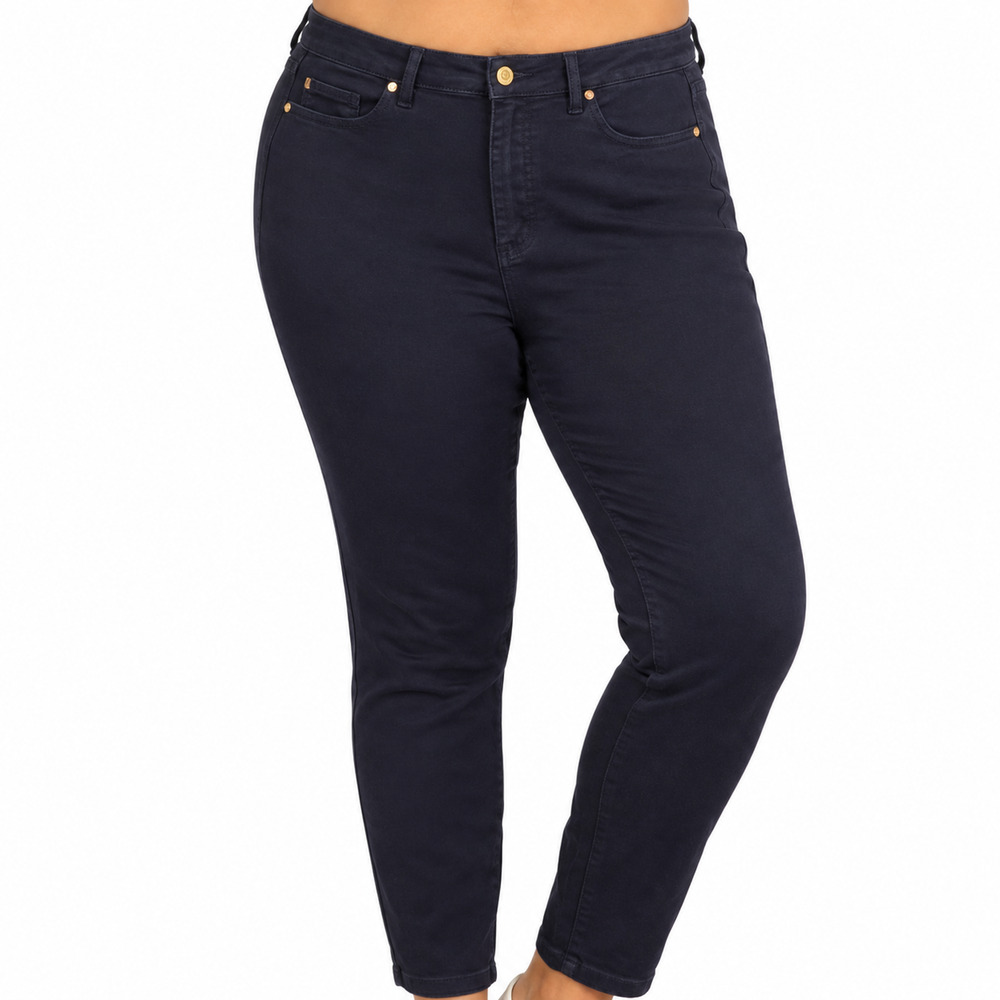 Judy Blue Garment Dyed Dark Blue High Rise Skinny Stretch Jeans Womens sz 16 W